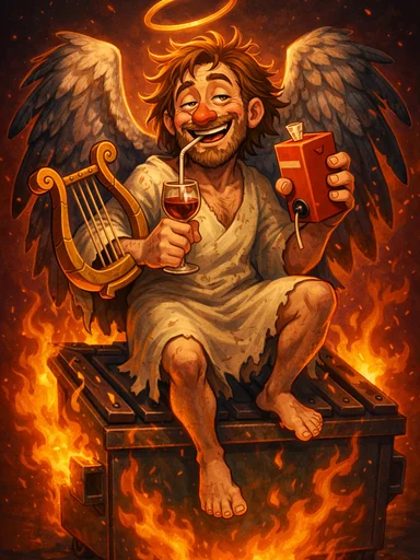 Dumpster Fire Angel